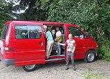 Unser roter Transporter
